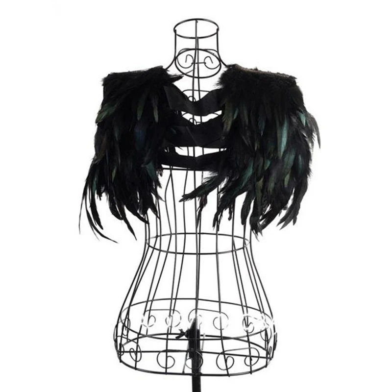 Женская и Мужская шаль перьевая модная вечерняя аксессуары для косплея
