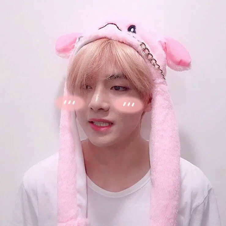 НОВАЯ шапка kpop Bangtan Rabbit с заячьими ушками встряхиванием ушами кролика утолщенные