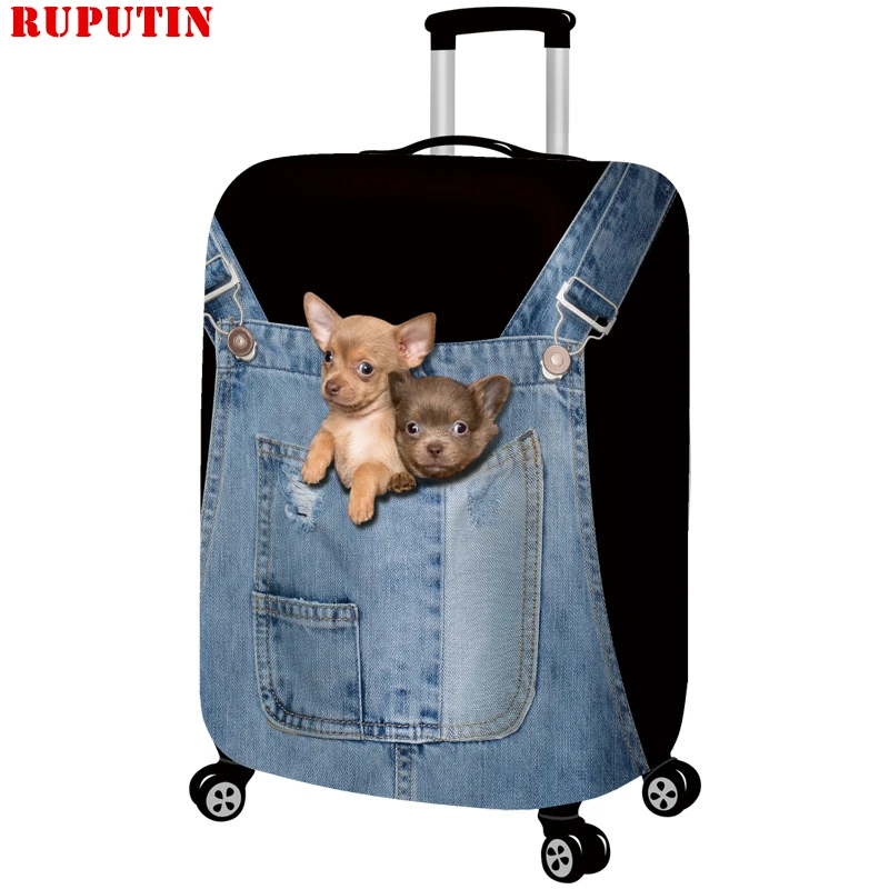 

RUPUTIN New Suitcase Elastic Dust Cover Luggage Case For 18~30 Inch Password Box Trolley Case High Quality Cat Protective Cover