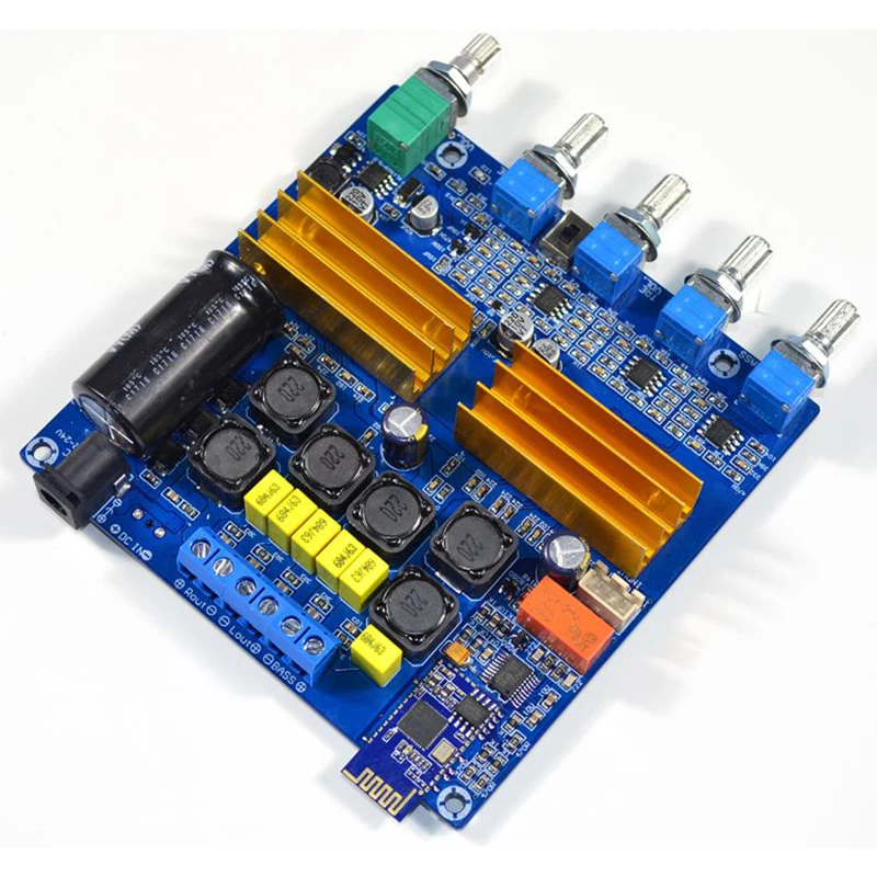 Lusya TPA3116 Bluetooth 5,0 QCC3003 усилитель 50 Вт* 2+ 100 Вт 2,1 цифровой аудио усилитель PCM5102 ЦАП DC24V T0154