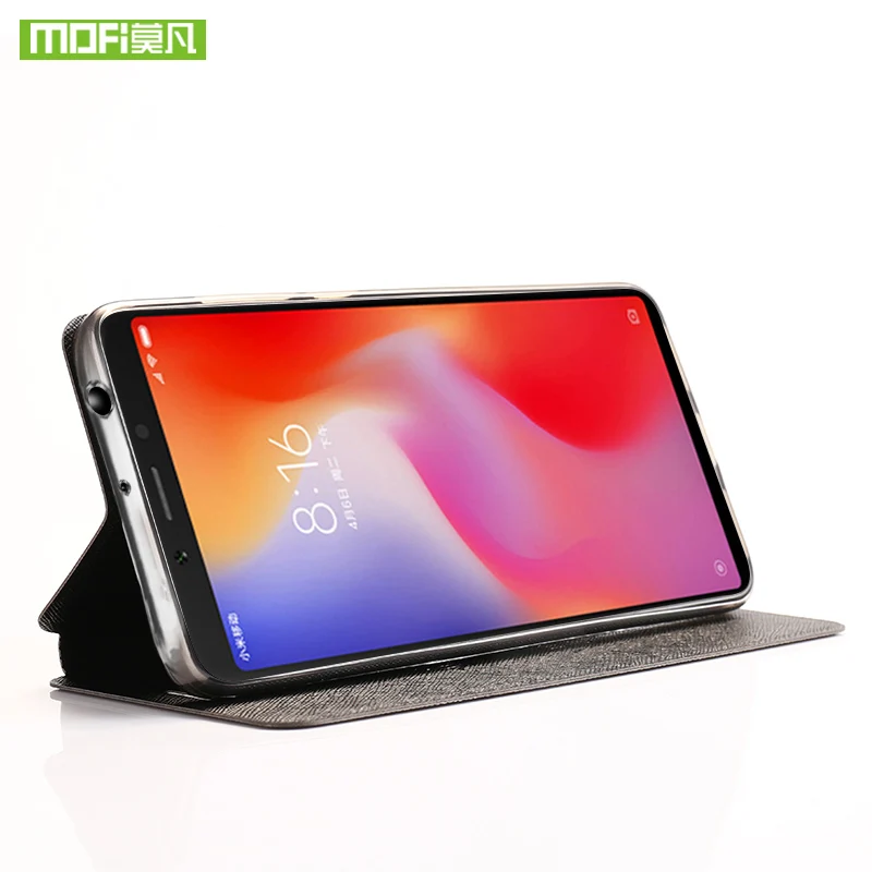 Для Xiaomi Redmi 6 Чехол для Xiaomi Redmi 6 Чехол Силиконовый Флип кожаный Mofi для Xiaomi Redmi 6 чехол 360 противоударный