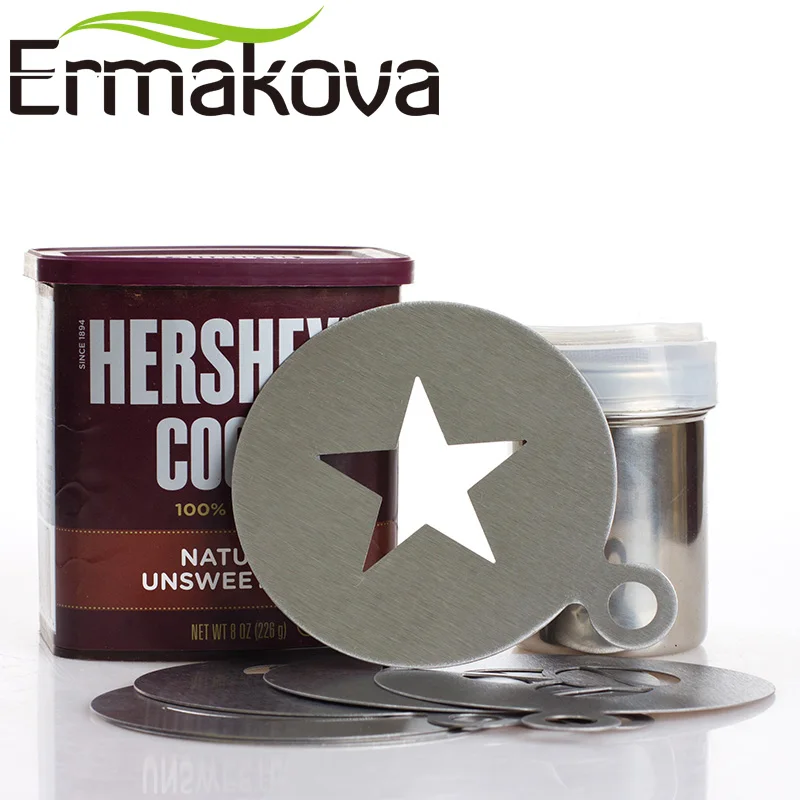 ERMAKOVA набор из 2 Шейкер для кофе и шоколада сито крышкой шейкер какао латте