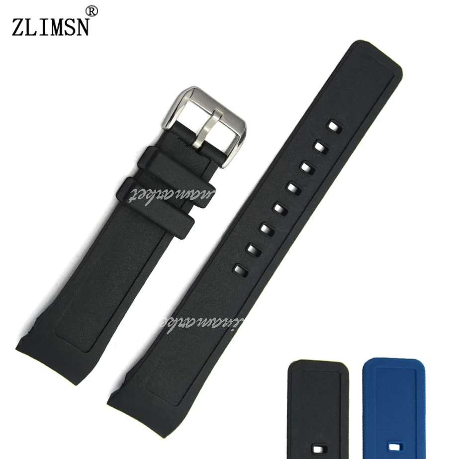ZLIMSN Rubber watch band For IWC 21MM SiliconeMen Watchbands Top Brand Watch Strap