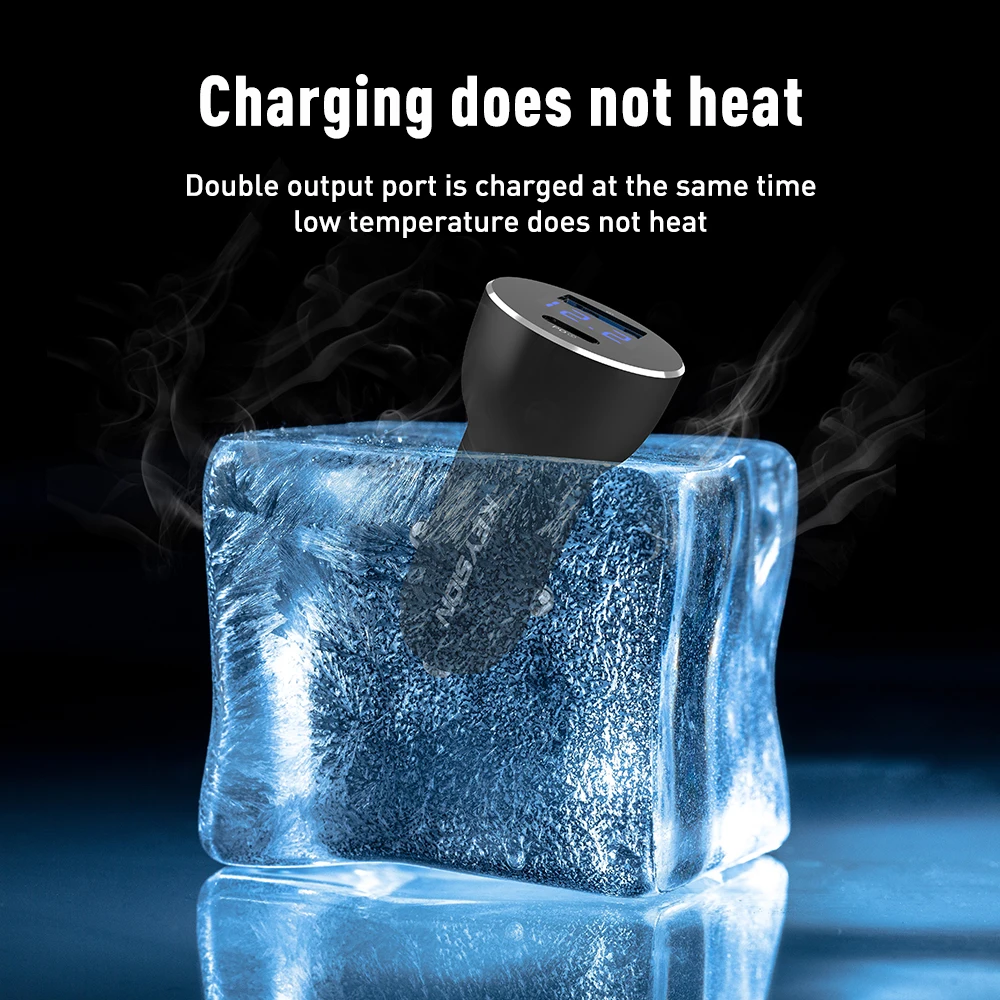 KEYSION Dual USB PD быстрое автомобильное зарядное устройство для iPhone XS Max XR X 8P QC 3 0 Samsung