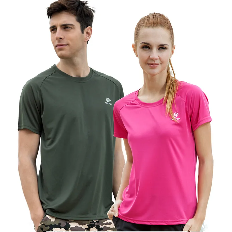 Tectop мужская и женская уличная футболка влюбленные ультра светильник дышащие