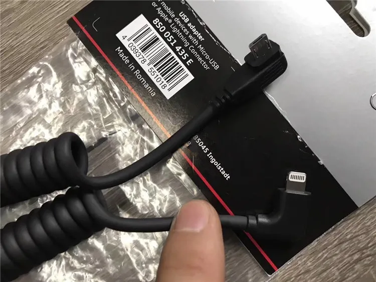 Для Audi A3 A4 A5 A6 A7 A8 S3 S4 S5 S6 S7 Carplay USB для Apple Lightning USB для Micro usb зарядный кабель набор 8S0 051 435 E