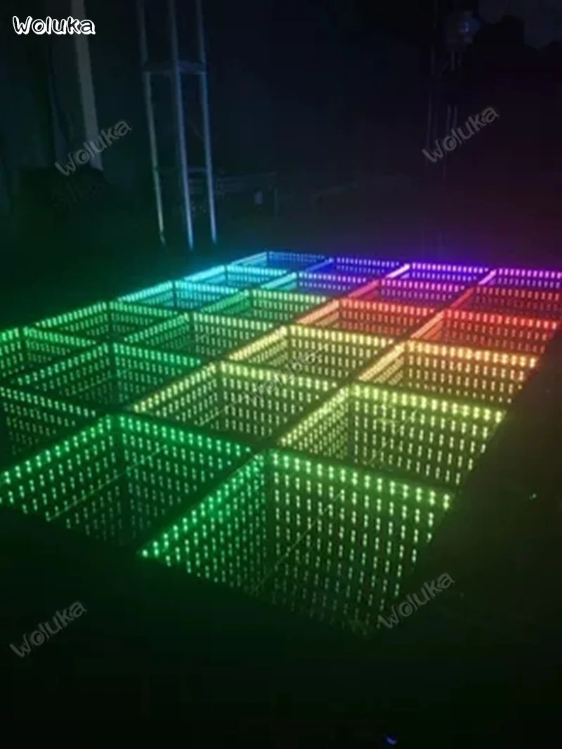 СВЕТОДИОДНЫЙ 3D танцпол для бара 100*100 см светодиодсветодиодный бездна зеркальная