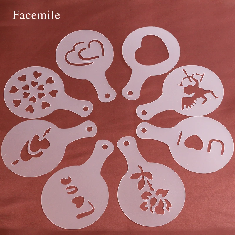 Пластиковые трафареты для торта 8 шт./компл. декоративные рождества Дня Святого