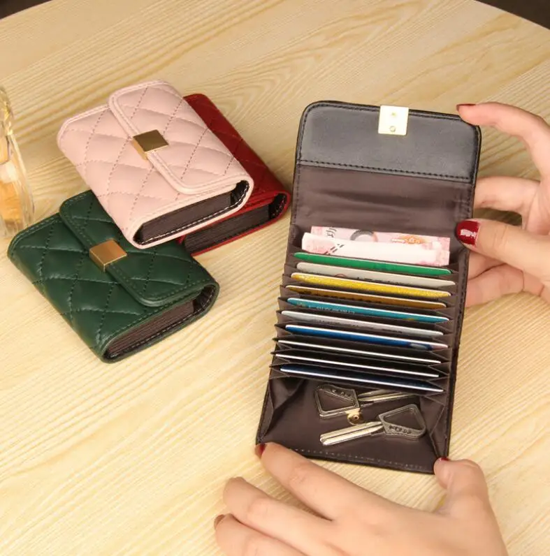 Женский кошелек с отделением для карт и RFID-защитой маленький женский