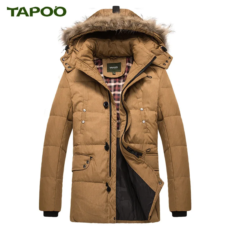 Tapoo Подпушка Мужские парки Для мужчин зимняя куртка белая утка теплое пальто