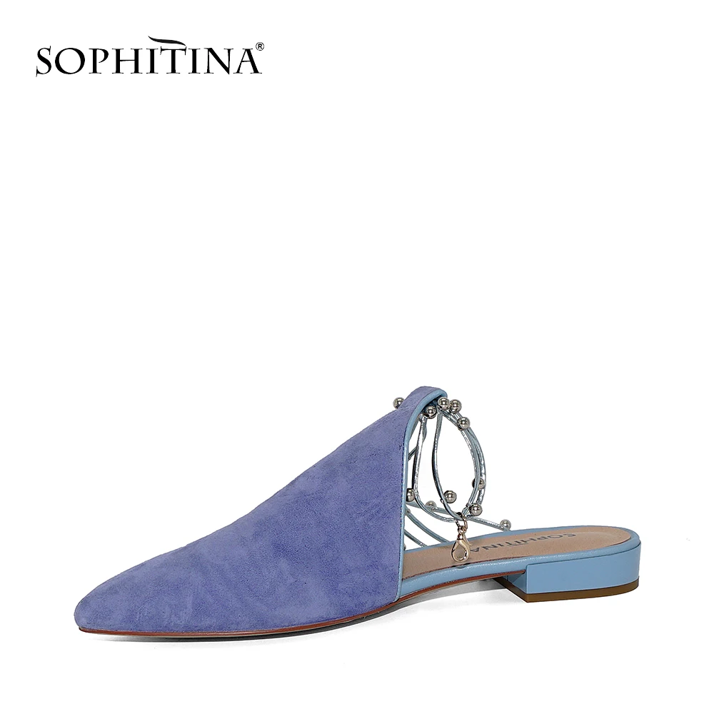 SOPHITINA/обувь из натуральной кожи на плоской подошве Новинка Удобная женская