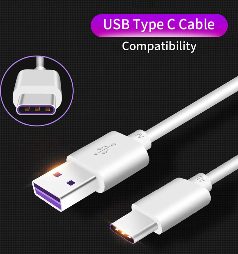 USB 5A type-C кабель P30 P20 Pro lite Mate20 10 Pro P10 Plus lite mi USB 3,1 type-C Супер зарядный кабель 1 м