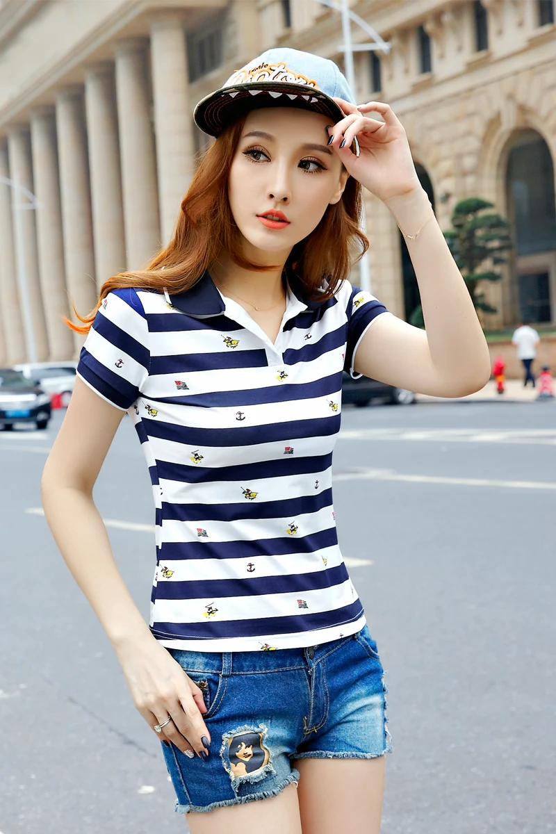 

Summer New Brand Women Ladies polo femme Cotton polos de mujer Knitted camisa polo raph dames poloshirts womens polo tops