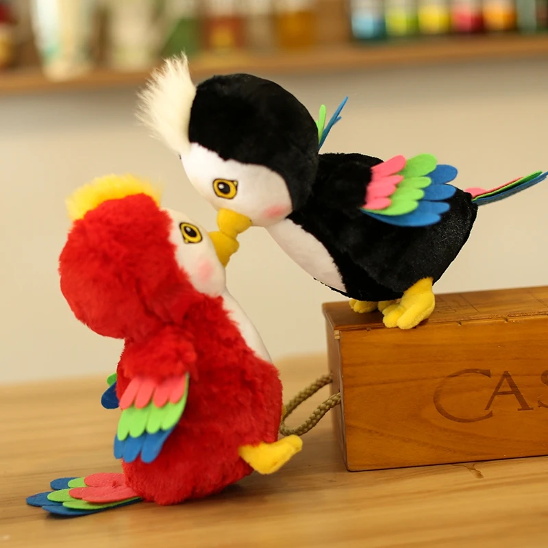 

Simulation parrot doll cartoon parrot doll plush toy children doll doll birthday gift Creative Parrot Cartoon Toys