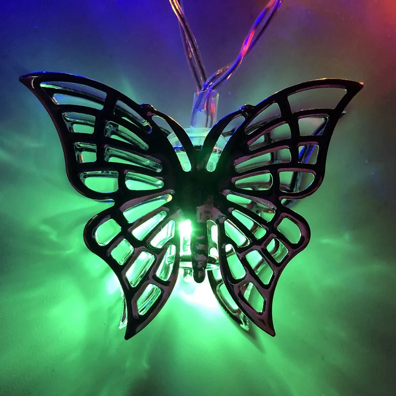 10 светодиодов декоративный ночник в форме бабочки для дома спальни детской