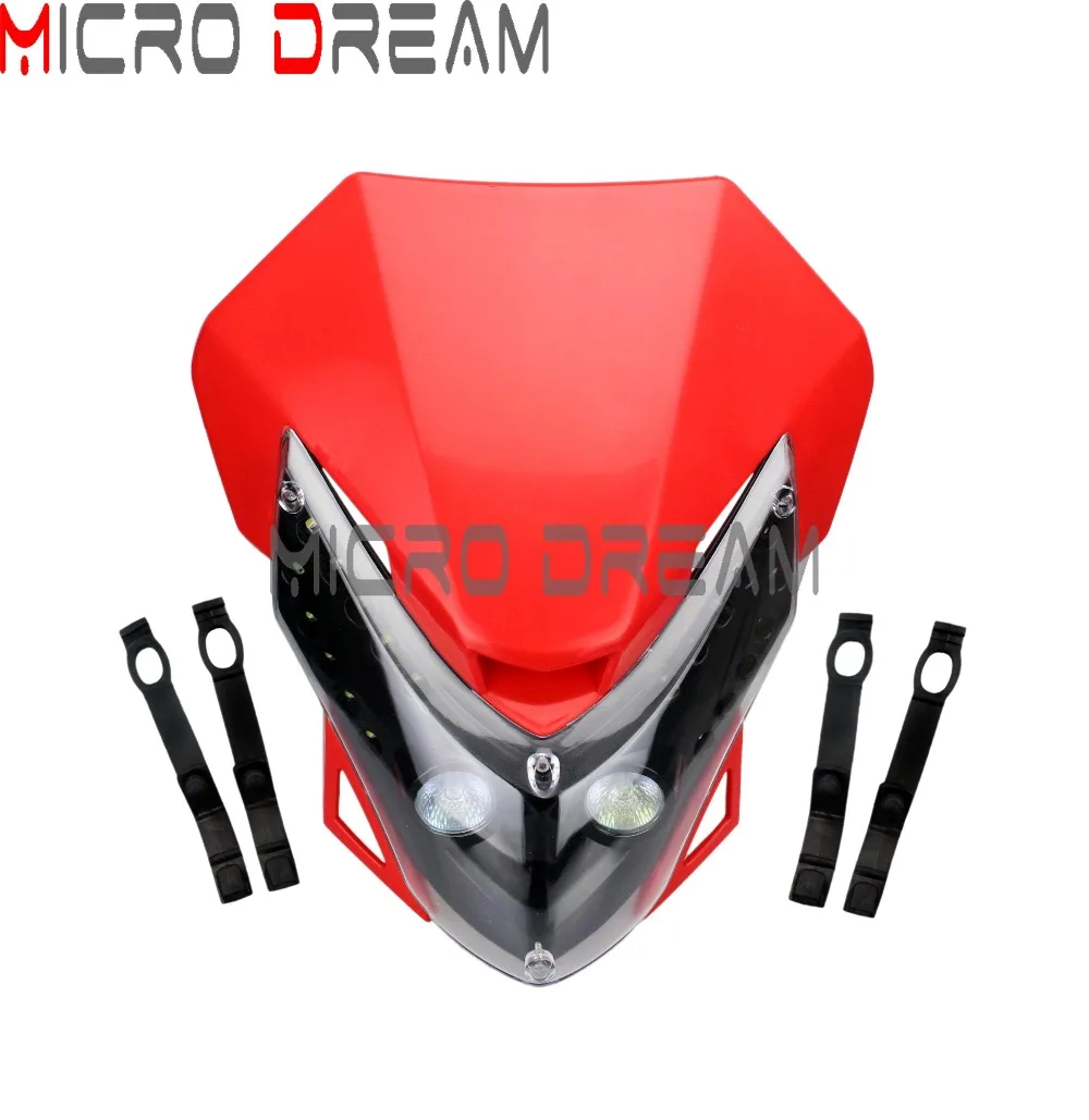 Dirt Bikes Универсальный светодиодный фонарь для мотокросса обтекатель фар MX Enduro