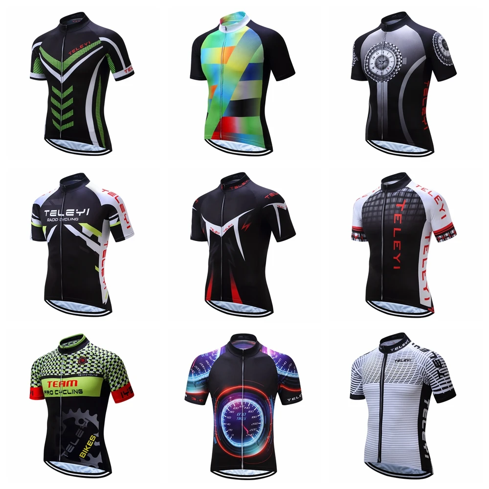 

Cycling Jersey Summer Short Sleeve MTB Bike Cycling Clothing Quick Dry Ropa Maillot Ciclismo Racing Bicycle Clothes Green
