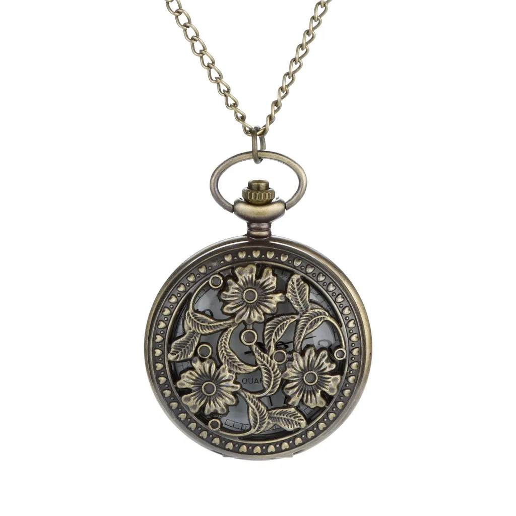 Винтажные советские значки серповидный Молот карманные часы ожерелье бронзовая