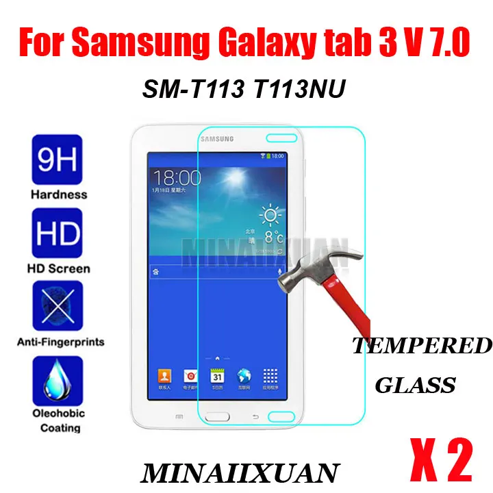 2 шт Закаленное стекло протектор экрана для Samsung Galaxy Tab 3 V 7 0 T113 SM T113NU дюймов