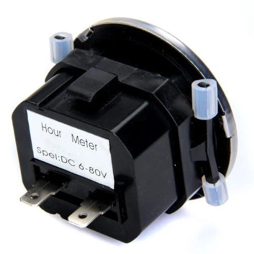 

MYLB Hour Meter 6 to 80 Volts DC - Round Silvery Trim Ring