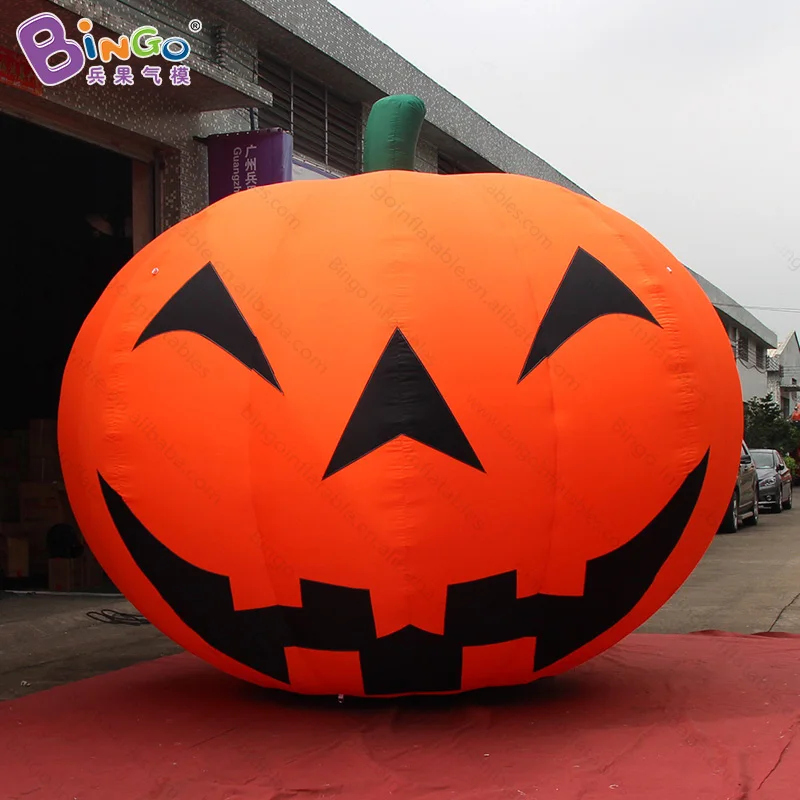 Juguete inflable de calabaza gigante, juguete hinchable de 4x3,2 metros, para decoración de Halloween, envío gratis
