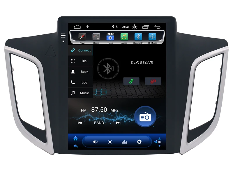 AVGOTOP Android 9 0 Tesla вертикальный экран автомобильное радио GPS Мультимедиа для HYUNDAI IX25