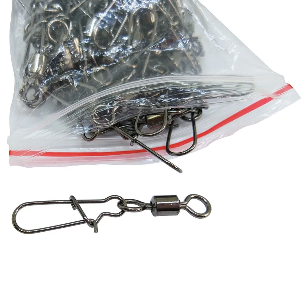 200 шт. рыболовный Вертлюг из нержавеющей стали | Спорт и развлечения