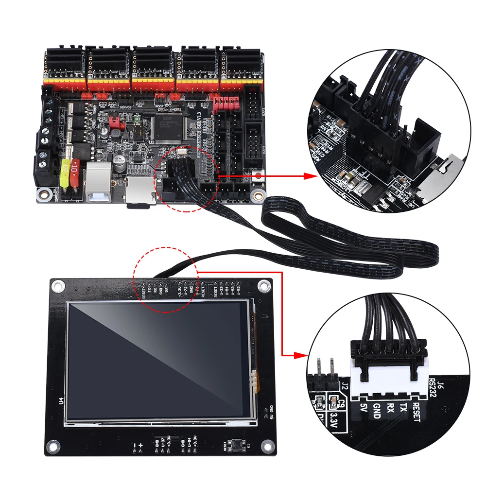 bigtreetech tmc5160 v1 2 stepper motor driver high power 3d printer parts for btt skr pro skr v1 4 turbo tmc2209 skr mini e3 free global shipping