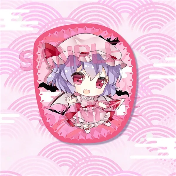 Милая аниме плюшевая кукла TouHou Project Flandre Scarlet Remilia Scarlet Hakurei Reimu Q version Косплей плюшевая подушка мягкие игрушки - Цвет: Remilia Scarlet