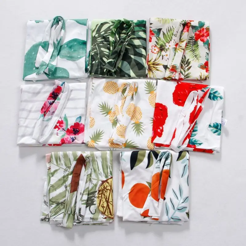 Newborn Baby Flower Swaddle Warp Blanket Sleeping Bag Swaddling Receiving Blankets +Headband 2PCS | Мать и ребенок