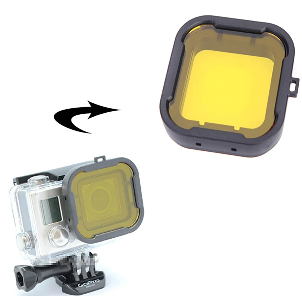 Фильтр для дайвинга GoPro Hero 3 +/4 Go Pro 4 Black Sliver Camera аксессуары|for gopro hero|filters for goprogo pro |