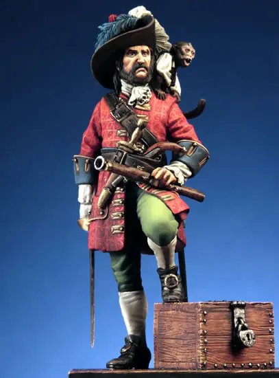 

Resin Kits 1/32 54mm Il Corsaro pirates Unpainted Kit Resin Model Free Shipping