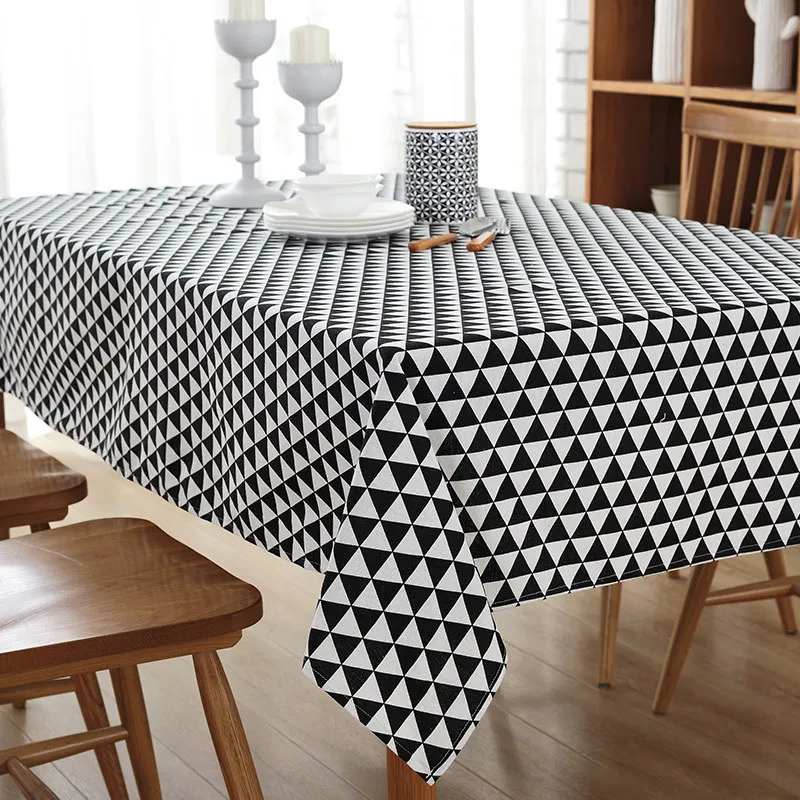 

BZ301 European style Tablecloth Cotton Linen Fabric Table Cloth Tovaglia rettangolare Tovaglia plastificata Home Decoration