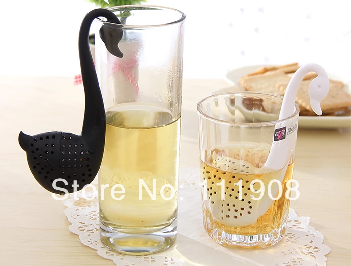 Относящийся к сети Пакет Творческий чай фильтр серии пластиковые лебедь ситечко