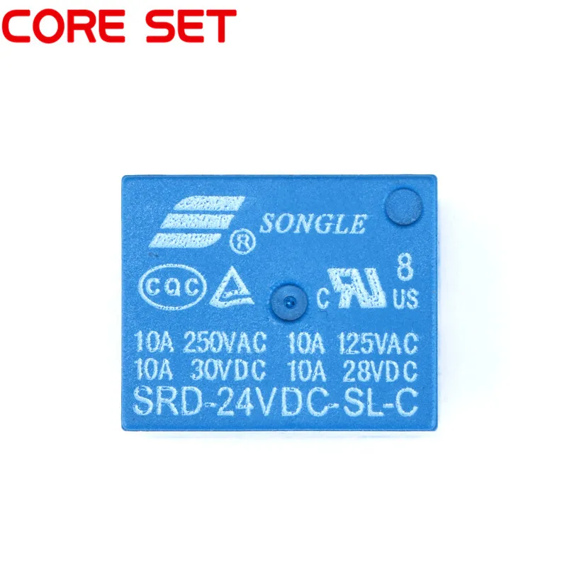 10 шт./лот новые оригинальные SRD 24VDC SL C T73 Синий 24V 10A 5PIN реле питания|power relay|5pin relaypower