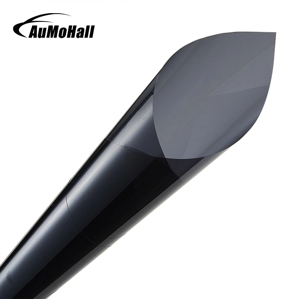 AuMoHall 50*300 см черная Тонировочная пленка для окон рулон 25% 1 слойная Автоматическая