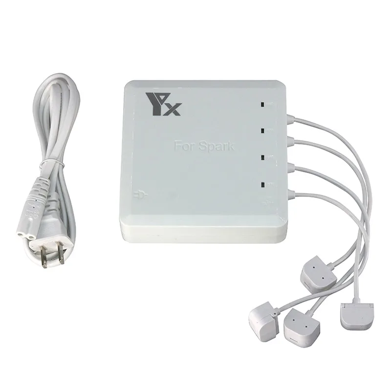 Марка 6 в 1 Spark Батарея Зарядное устройство концентратора параллельно Dual USB удаленного интеллектуальная система зарядки для DJI Spark Drone