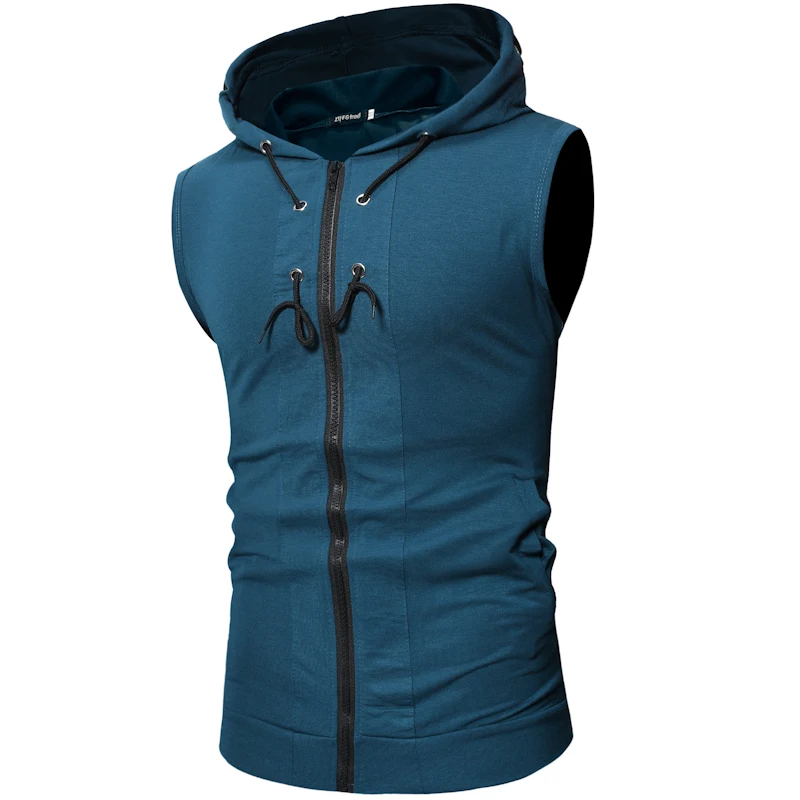 2019 New Men's Sleeveless Hoodie Bodybuilding Workout Tank Tops Muscle Fitness TShirts Breathable Male Top | Мужская одежда