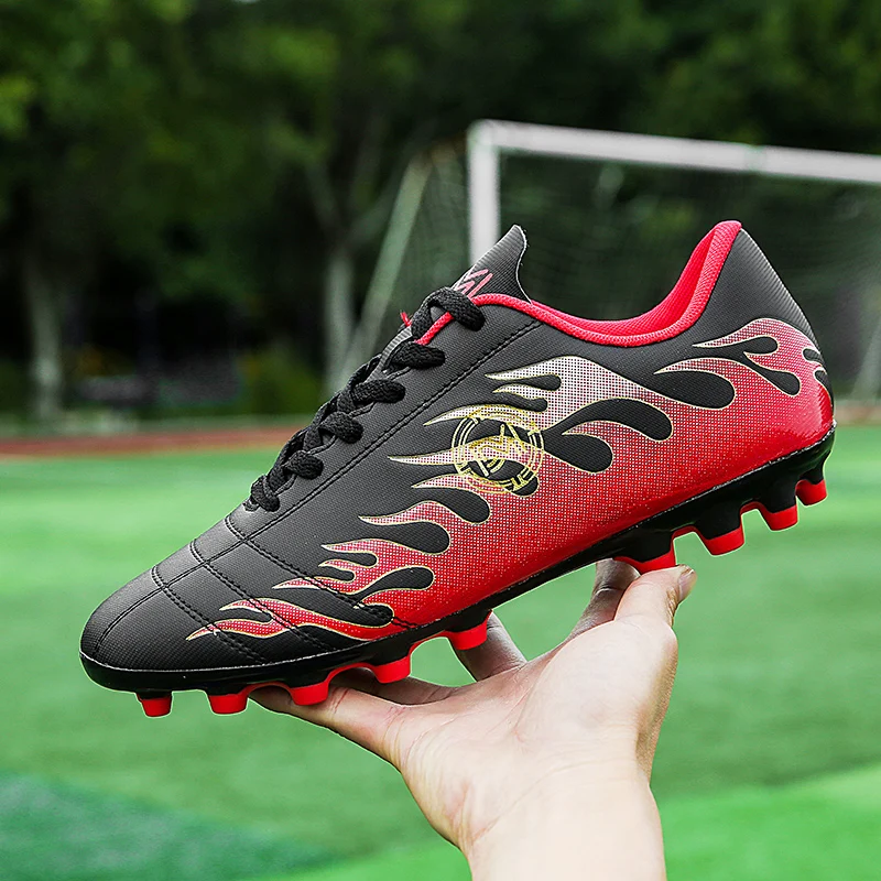Оригинальные мужские футбольные бутсы тренировочные длинные шипы детские