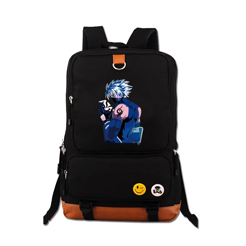 Высокое качество аниме Наруто Uzumaki Печать Холст Mochila Feminina дорожная военная сумка школьные сумки для подростков рюкзак для ноутбука