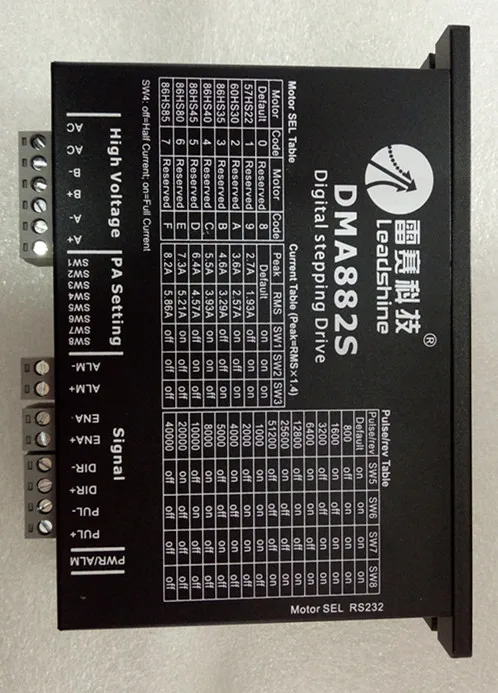 DMA882S сменный AM882H Leadshine NEMA23 NEMA34 2 фазный Драйвер шагового двигателя 68 В переменного