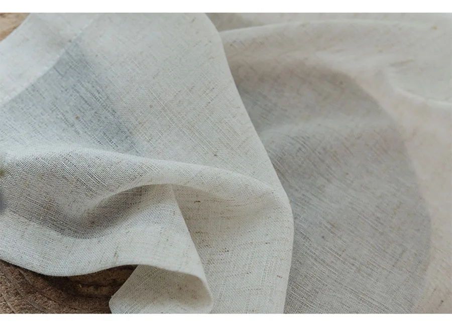 Современный мятно-зеленый пеньковый отвесный тюль для окна, для гостиной, бежевый, кухонный тюль, выделенная пряжа, занавески, панель, MY135-40