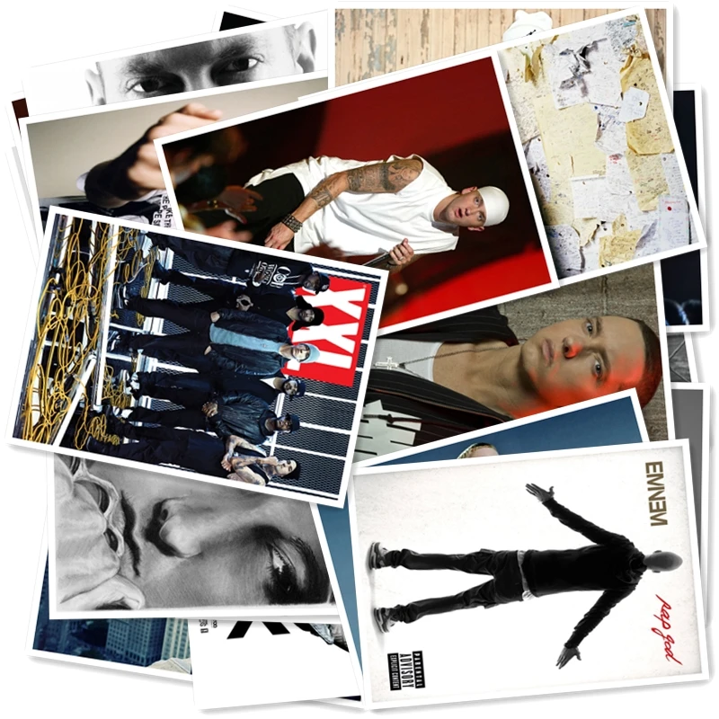 B1-10# Eminem Классическая серия стикер 20/шт ПВХ наклейка Дорожный чемодан велосипед Телефон раздвижная пластина Граффити стиль