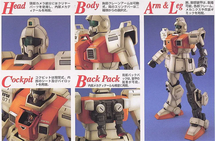 Bandai Gundam MG 1/100 RGM 79[G] GM наземный Тип мобильный Костюм Фигурки сборные модели наборы
