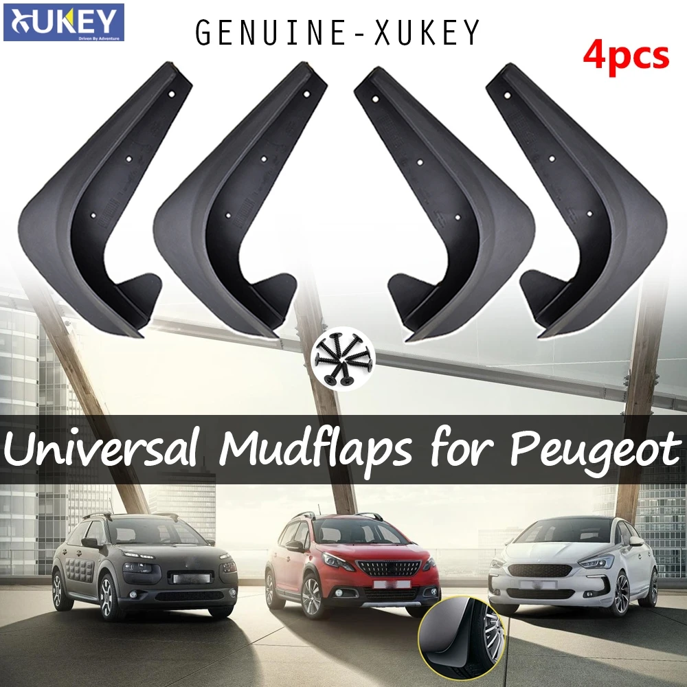 Универсальные Брызговики для Peugeot 107 108 207 208 407 Partner SD SW CC 206 4 шт.|Грязезащита| |