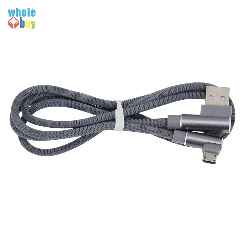100 шт. 1 м 2 3 боковые локоть тканевый игровой кабель Micro Usb 5 контактов 8 Тип C