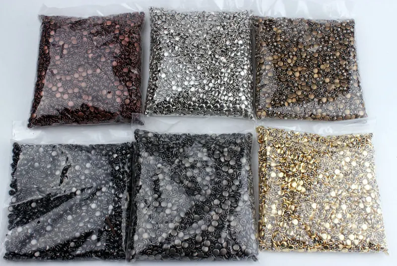 

6.5mm jeans buttons metal rivet for garment metal purse rivets small rivet for handbags Jean jacket 500pcs
