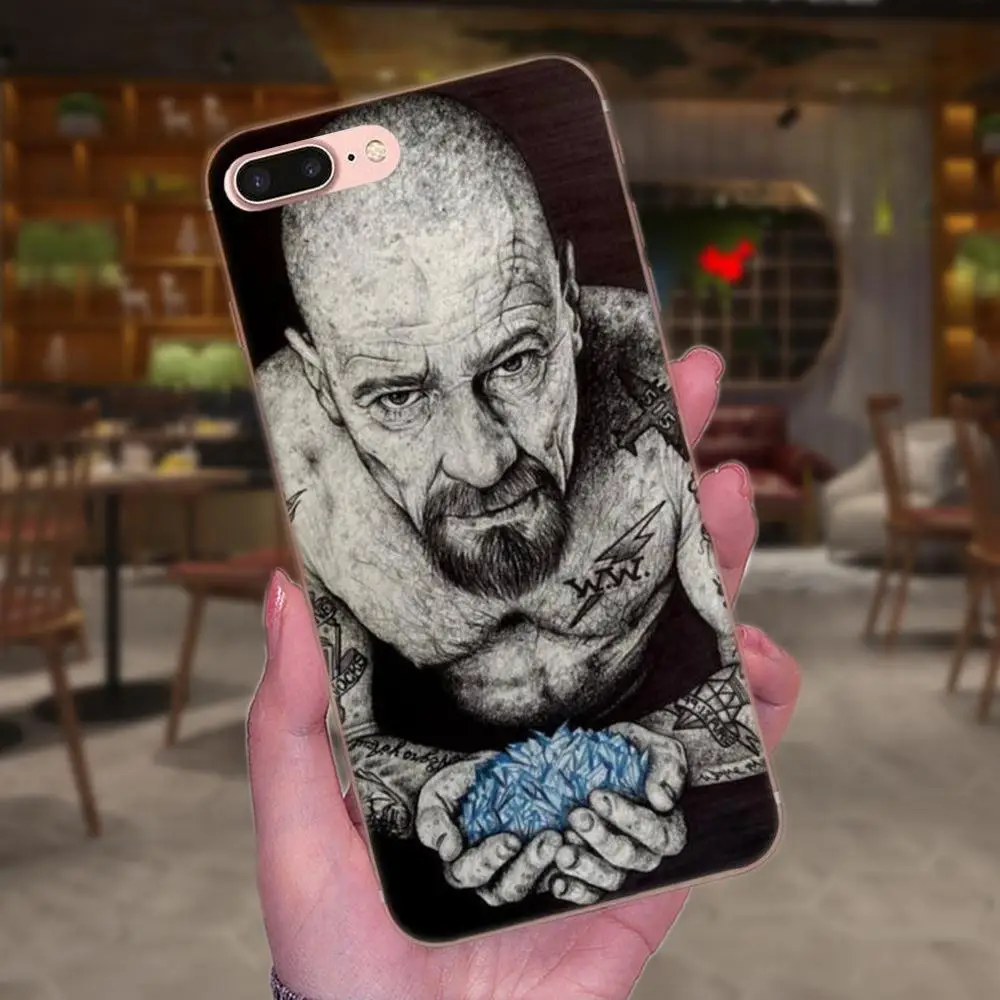 Для HUAWEI Mate 7 8 9 10 20 P8 P9 P10 P20 P30 Lite Plus Pro Чехлы для сотовых телефонов из мягкой искусственной кожи с принтом «во все тяжкие» химии Уолтер - Цвет: as picture