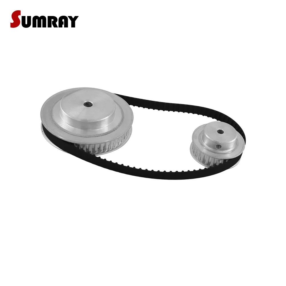 

XL 20T 60T Timing Pulley Belt Kit Reduction 1:3 100mm Center Distance Toothed Pulley Wheel Set 164XL Timing Belt for CNC Parts