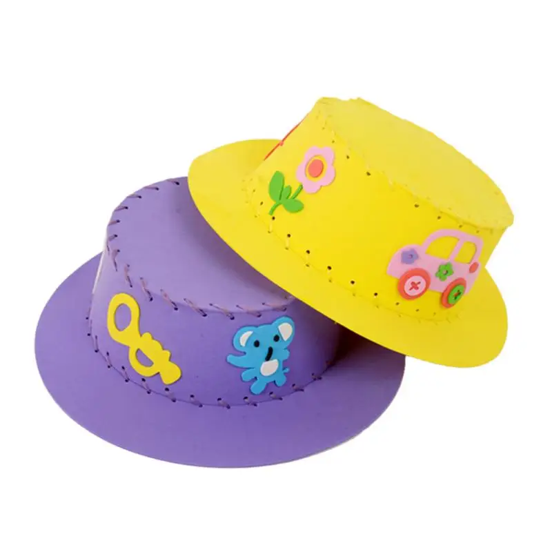 Милый ручной EVA солнцезащитный колпачок DIY шапка детские наборы для изготовления